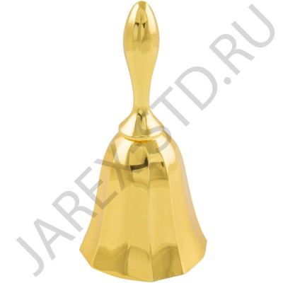 Колокольчик металлический, золотой, 10 см