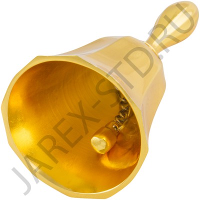 Колокольчик металлический, золотой, 10 см