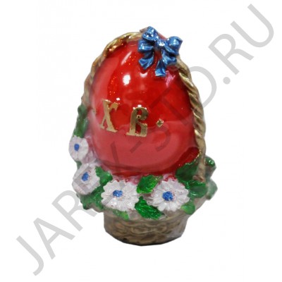 Свеча пасхальная «ХВ», парафиновая, 10,5 см