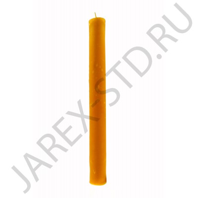 Свеча диаконская воскосодержащая жёлтая; h30см.Арт.СВД-30Мж