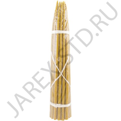 Свечи №40 маканые воскосодержащие (25 шт.в связке); h40.Арт.СВМ-4