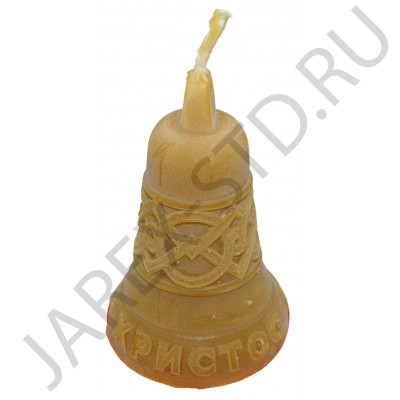 Свеча пасхальная, восковая "Колокол", подарочная упаковка; h10.Арт.СВУ-012К