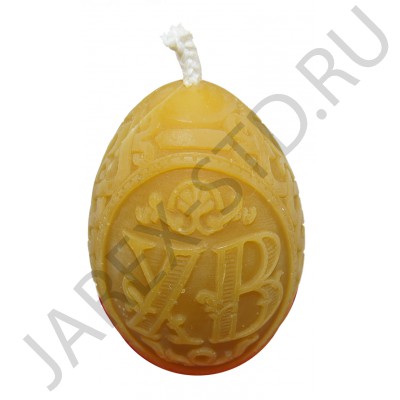 Свеча пасхальная, восковая "ХВ", подарочная упаковка; h10.Арт.СВУ-014Я N2