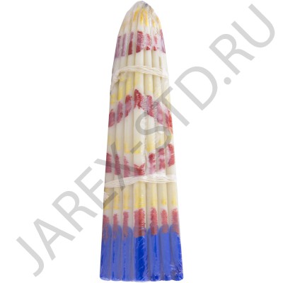 Белые Иерусалимские свечи, обожжённые Благодатным огнём.Пучок 33 штуки; h16.Арт.С-И-3/Б