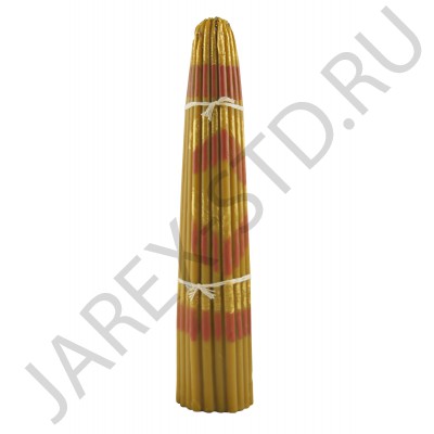 Восковые Иерусалимские свечи, обожжённые Благодатным огнём.Пучок 33 штуки; h24.Арт.С-И-1/В