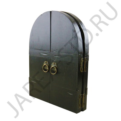 Триптих "Петр и Феврония с Архангелами", арочный, дерево,позолота, печать-краска; 17*23.Арт.СК-Г-1/110