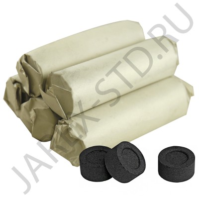 Уголь"Елецкий" обычный D55, 25 таблеток в упаковке.Арт.У-ОЕ-55