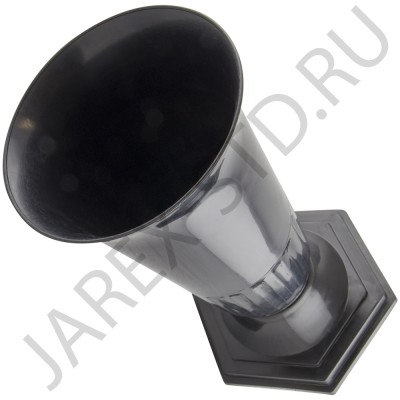 Ваза для цветов, пластик, чёрная; h35.Арт.ВП-02/Ч