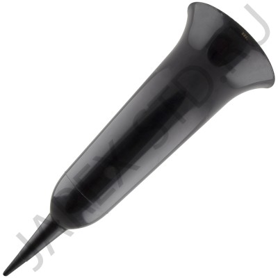 Ваза для цветов с колышком, пластик, чёрная; h38.Арт.ВП-04/Ч